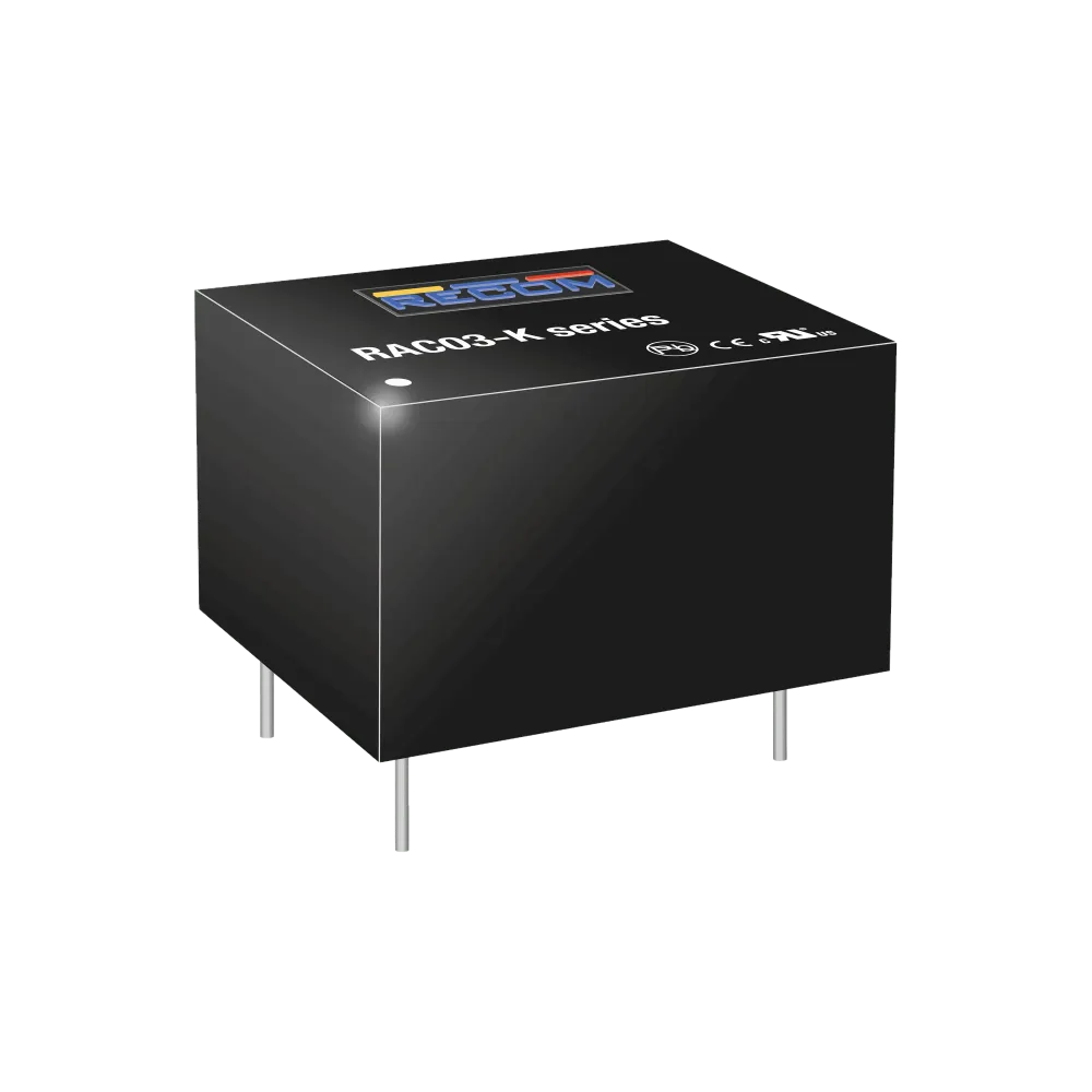3W AC/DC power supply unit, PCB mounting, 18V/170mA