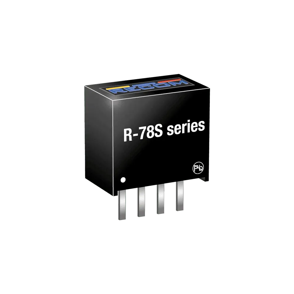 0.33W DC/DC converter, input 0.65...3.15V, output 3.3V/100mA, SIP4