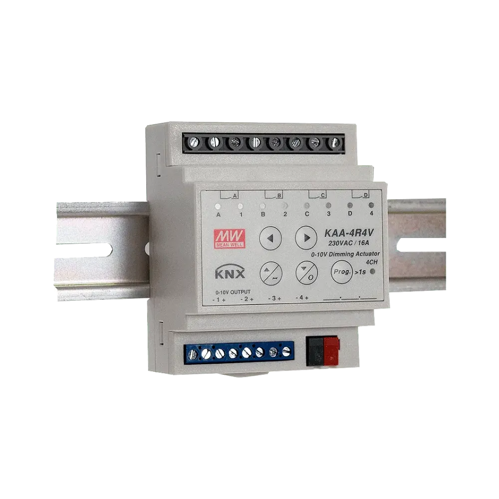 4 Kanal KNX Dimmaktor 0-10V / 1-10V, 10A pro Kanal