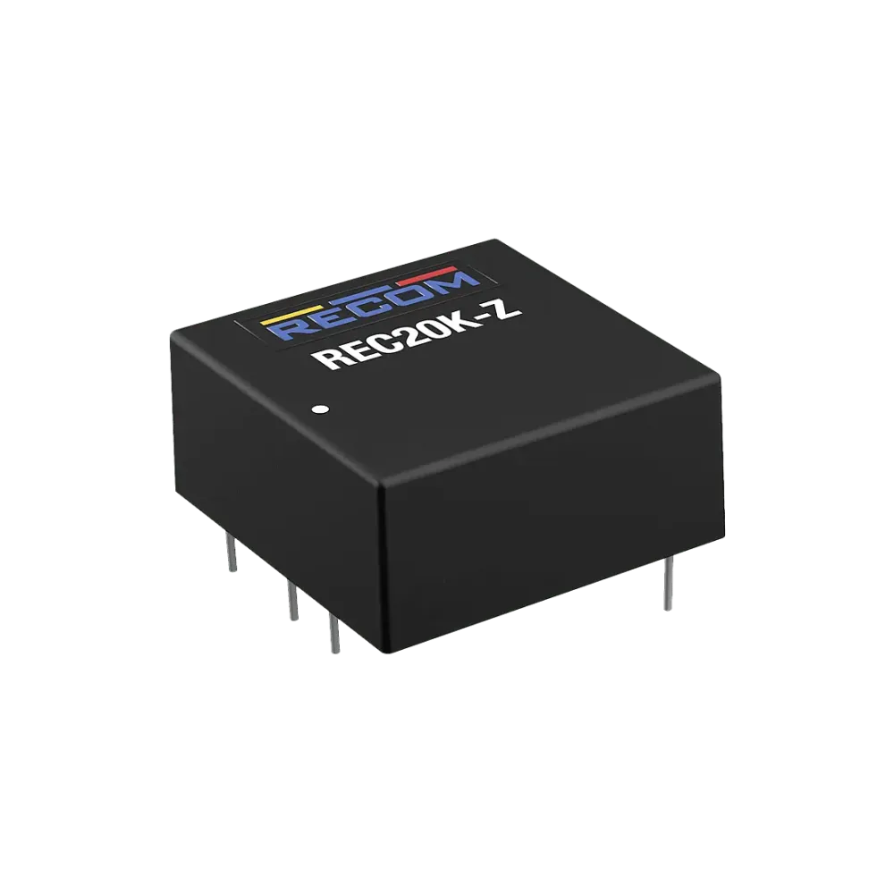 20W DC/DC converter, input 9...36V, output 24V/833mA