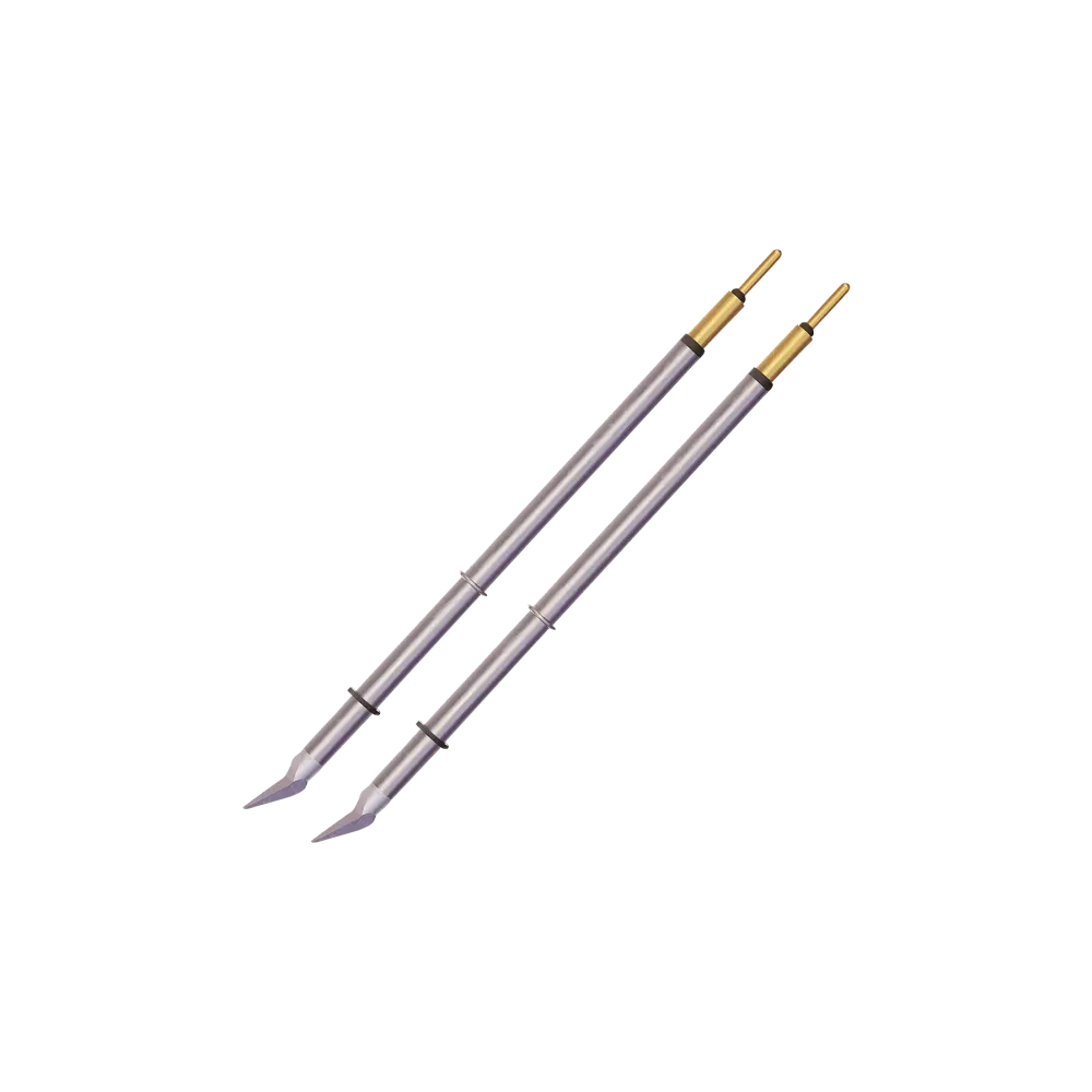 Metcal MicroFine 700 series soldering tips for tweezers, conical, 0.2 mm x 6.8 mm