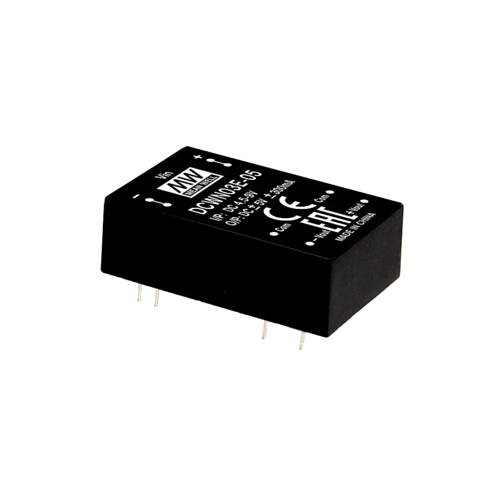 3W DC/DC converter, input 9...18V, output +/-5V / +/-0.3A