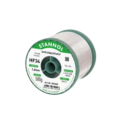 Solder wire HF34, Sn96,5Ag3Cu0,5 - FLOWTIN TSC305, OR M0, 1mm, 500g