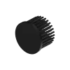 LED pin fin heat sink, ø60mm, H 50mm, Base 5mm, Black anodized