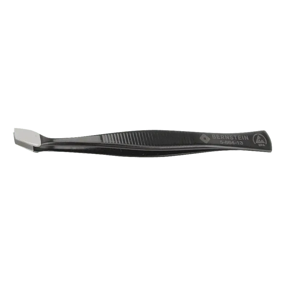 ESD SMD tweezers 105mm shape 46d stainless steel, dissipative