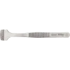 Wafer tweezers with flat lower blade