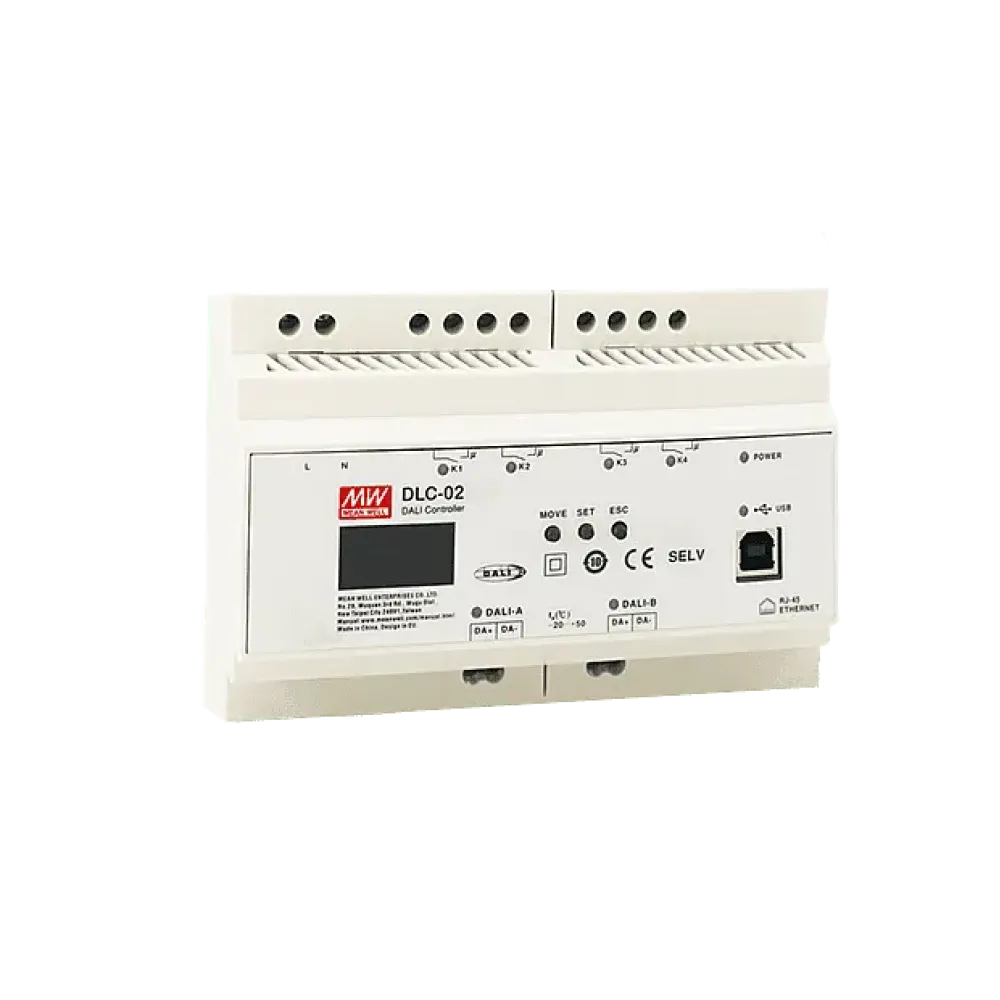 2-channel DALI 2.0 controller for 2×64 DALI drivers, single color, Tunable White, RGBW