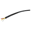 Tunable White 3×0.35mm² cable with black sheath, halogen-free (roll = 200m)
