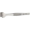 Wafer tweezers with freely movable upper blade made of Teflon