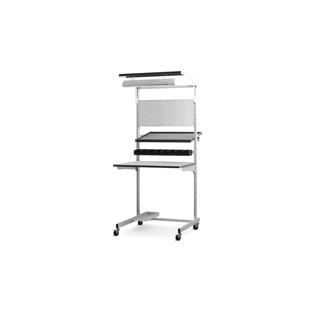 Mobile ESD stand frame with table top
