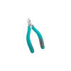 Side cutter, beveled head, with collecting tray