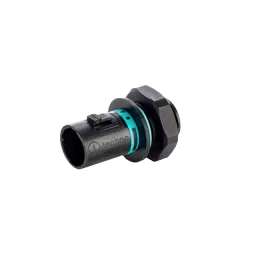 Panel round plug, 2p, pin, screw connection, 0.25-1.5mm2, IP68 (30m/1h)