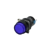 Illuminated push-button, blue, with LED light, 24V, 2NC+2NO