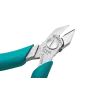 Side cutter, beveled head, with collecting tray