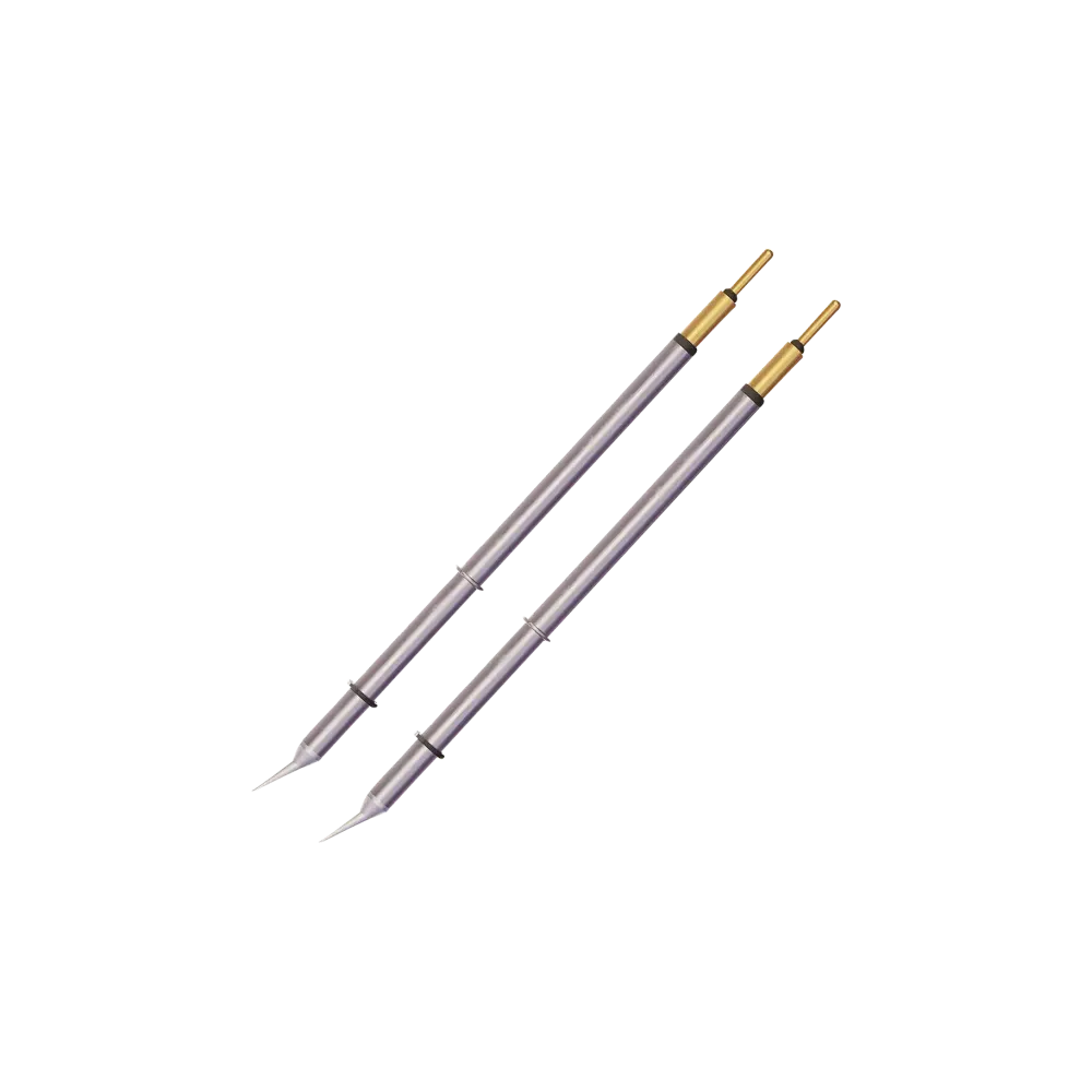 Metcal MicroFine 600 series soldering tips for tweezers, conical, 0.4 mm x 6.2 mm