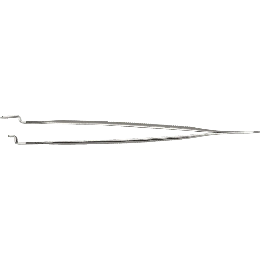 Wafer tweezers with flat lower blade