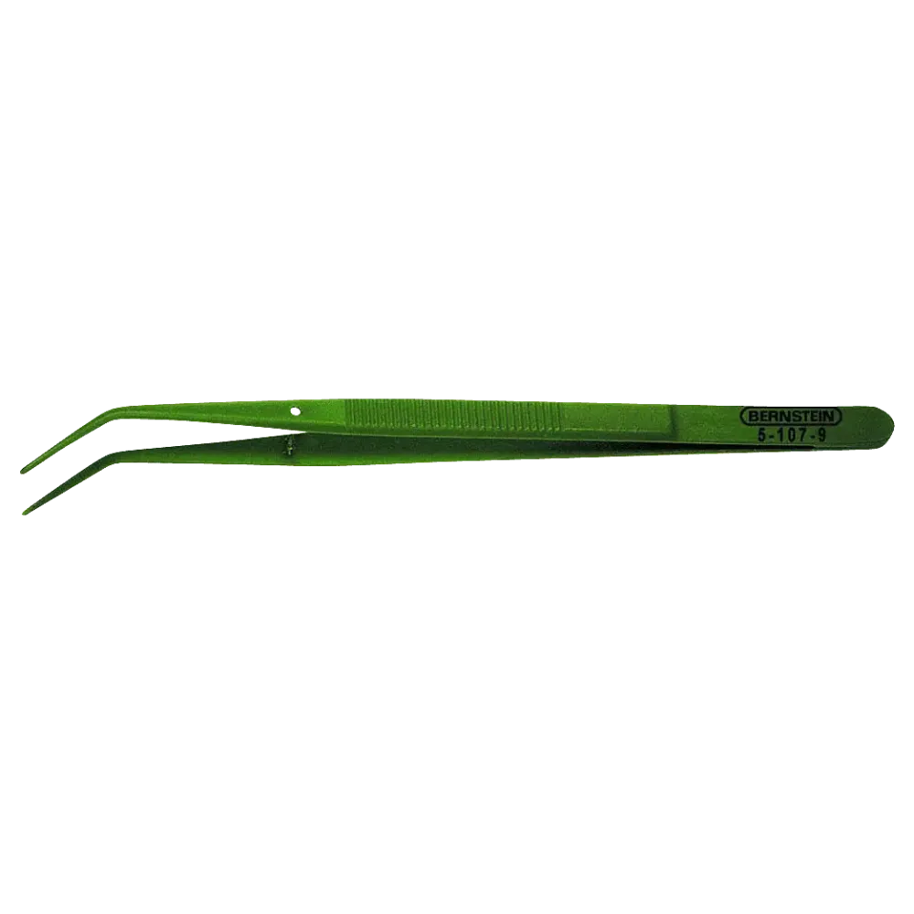 Anatomical tweezers 150 mm serrated PTFE-coated