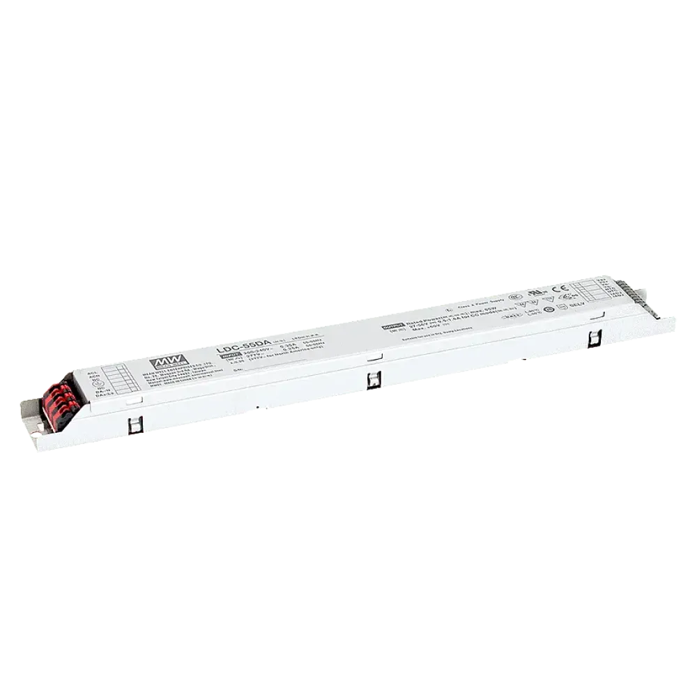 55W LED driver 500...1600mA/27V...56V, DALI 2.0, AC Push