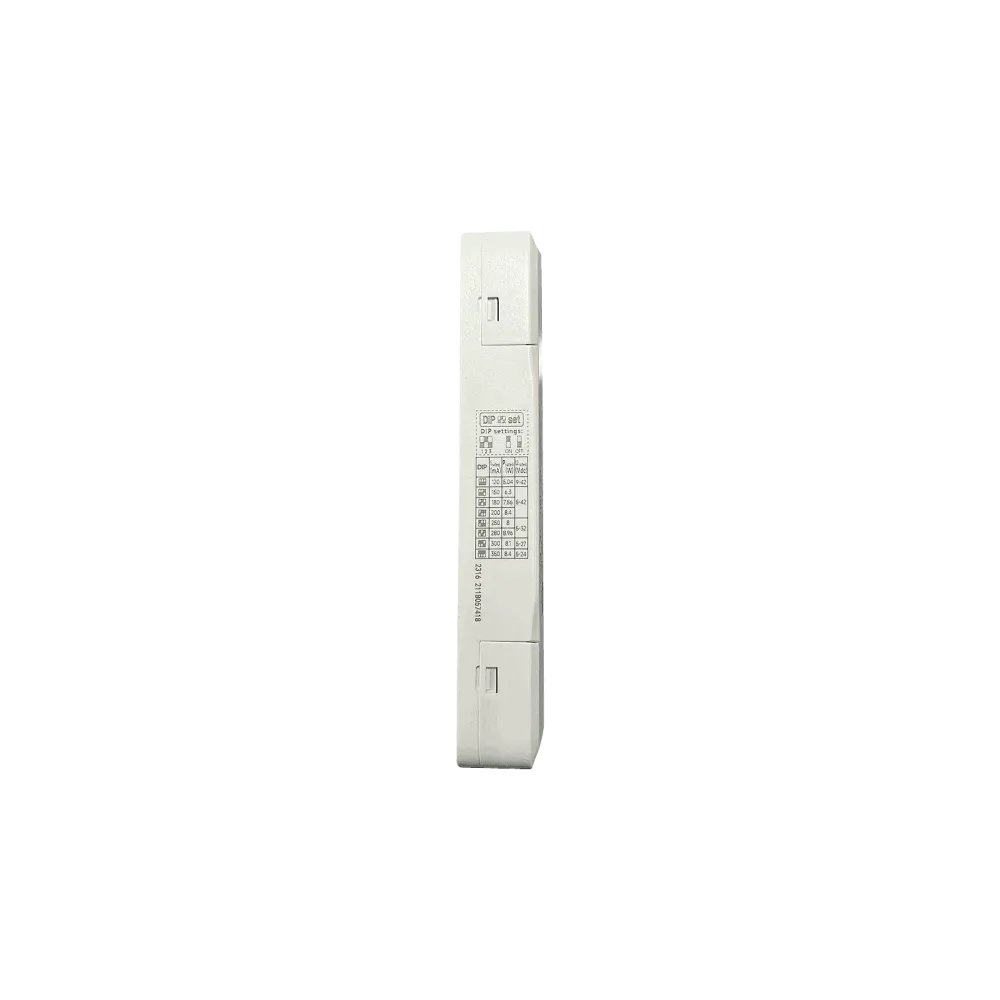 8W LED driver constant current 120-350mA, 5-42Vdc, DALI2, AC Push