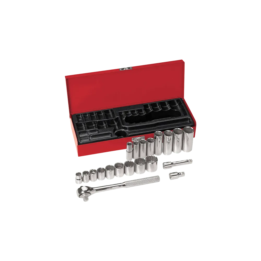 Socket set 3/8-inch, 20-piece