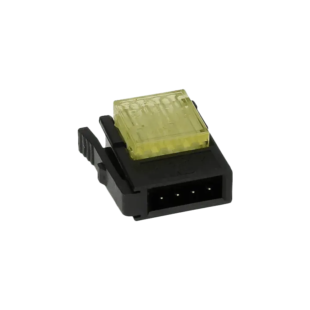 Plug square 4p IDC Mini Clamp II yellow