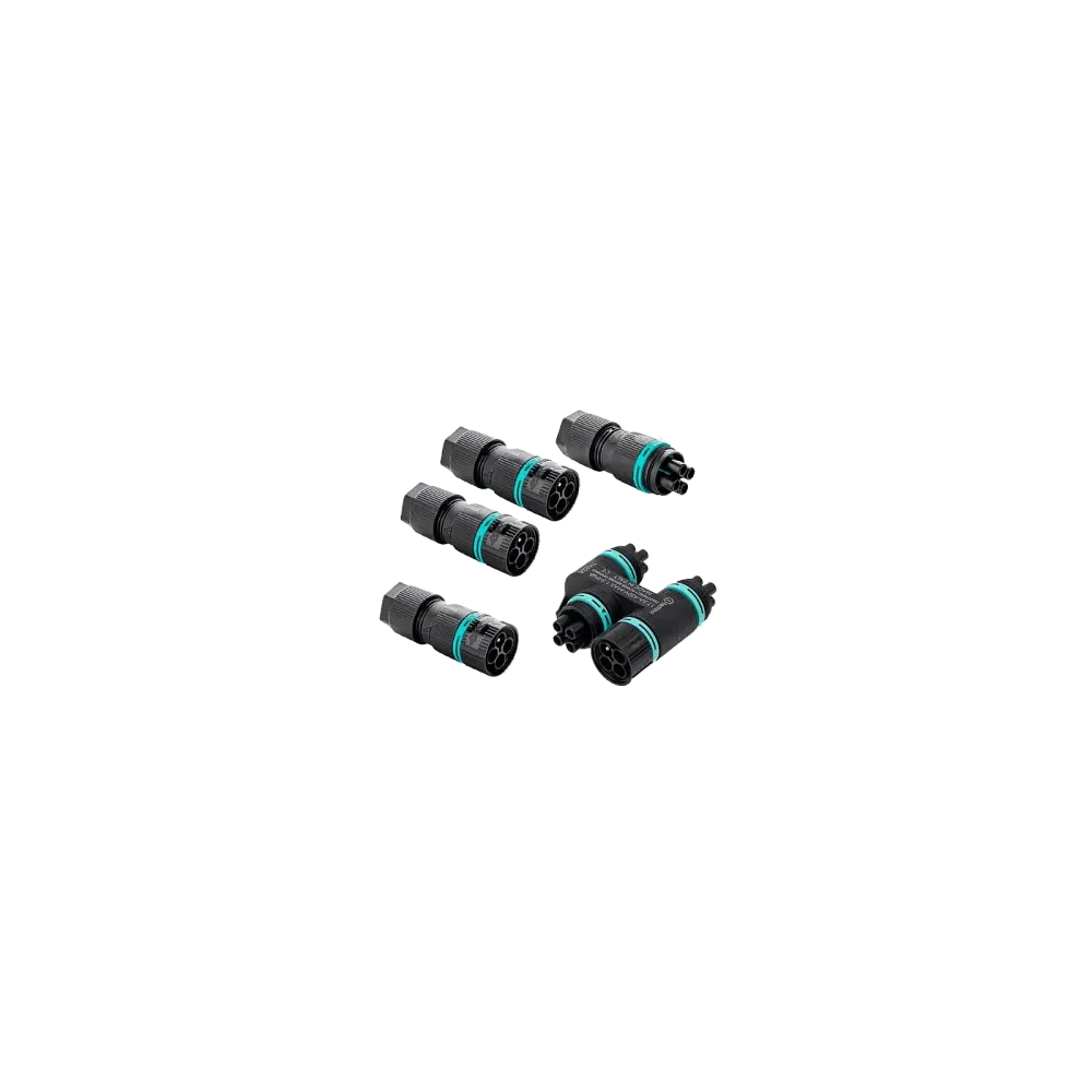 Set: H-cable distributor TH624, 4-gang, 4P, screw connection, D6.0-13.5, IP68