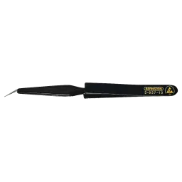 ESD SMD cross tweezers 120mm shape 53c stainless steel, self-holding, dissipative