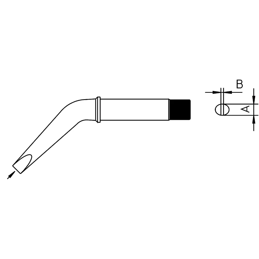 CT6 DX8 soldering tip chisel shape