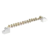 Earthing bar with insulator, 250A, number of poles: 27