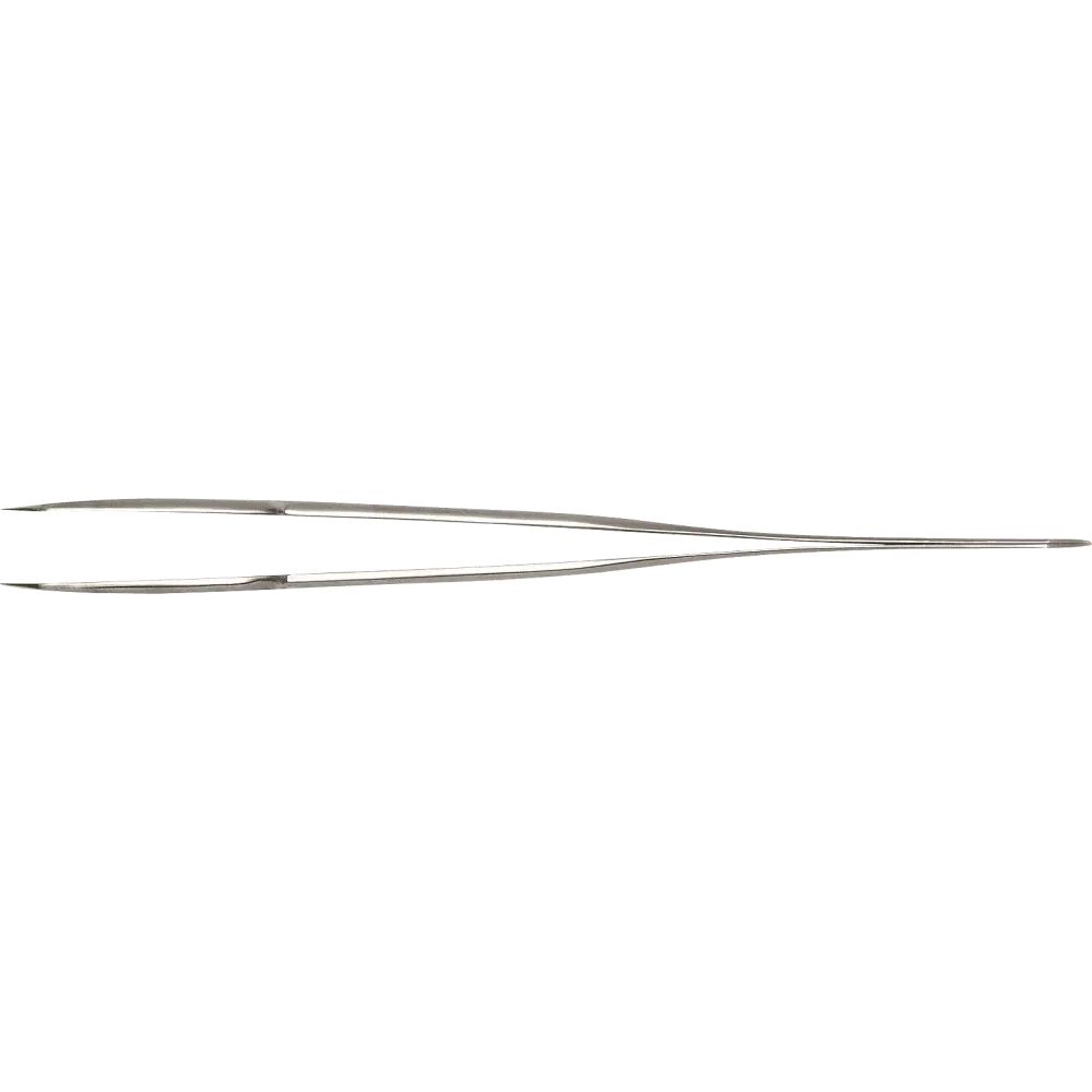 Precision tweezers with very fine tips, angled 30°