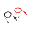 Heavy-duty crocodile clips, test leads - 305cm