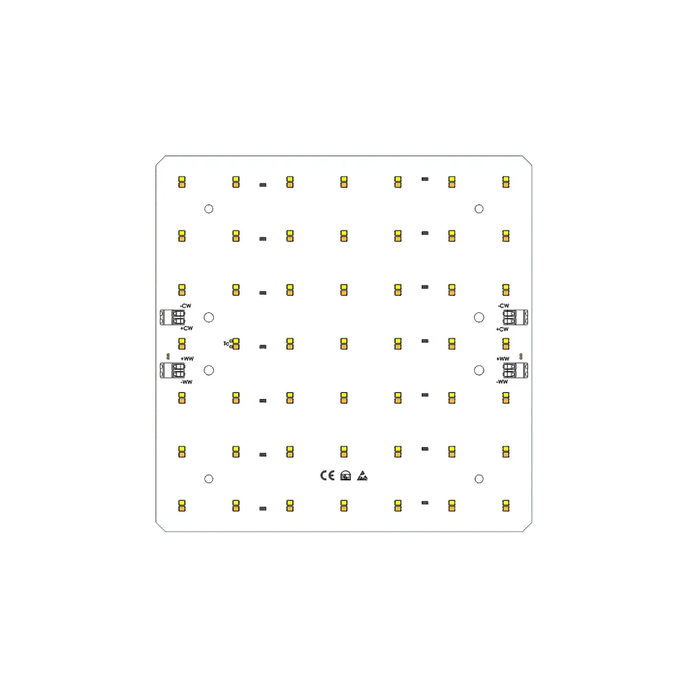 LED module 200x200mm / TW / 3000K & 4000K / CRI >90 / 98 LED