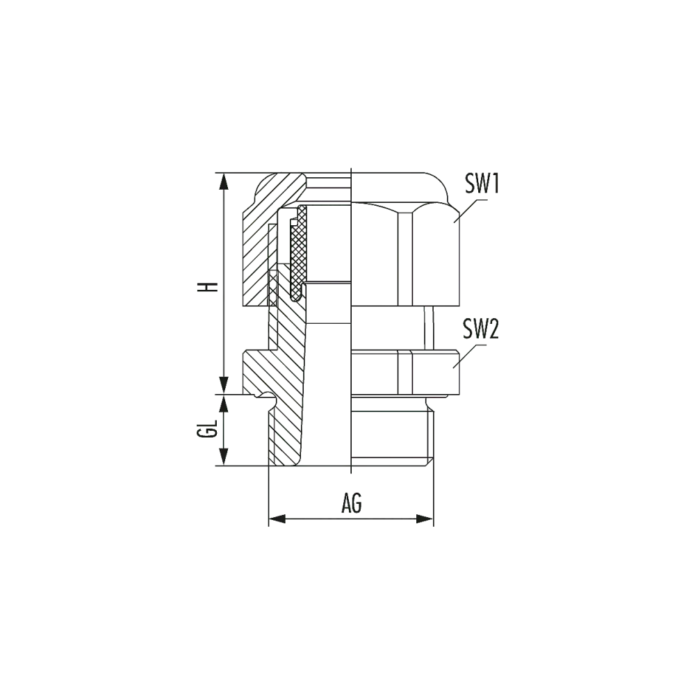 HSK-K M16 x 1.5 long