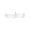 M16 crimping pin 1.6mm, turned 7.010.981.601