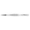 Precision tweezers with pointed plastic tips (PPS) and serrated finger grip