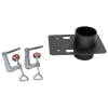 Table mounting with 2 screw clamps