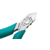 Side cutter, beveled head, with collecting tray