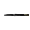 ESD SMD cross tweezers 120mm shape 53 stainless steel, self-holding, dissipative