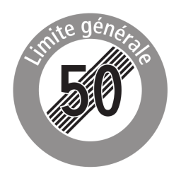 2.53.1 End of maximum speed 50, general limit