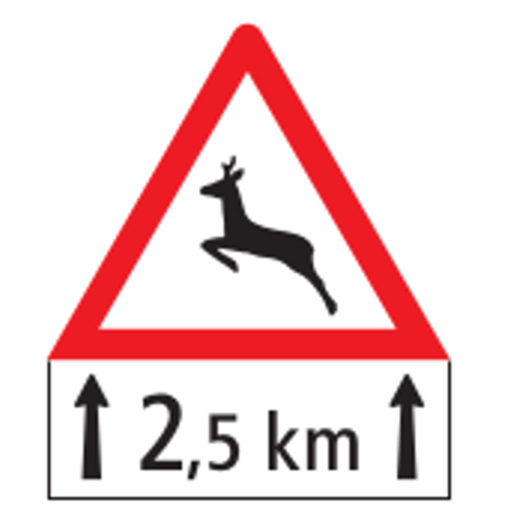 Wildlife crossing ahead