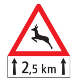 Wildlife crossing ahead