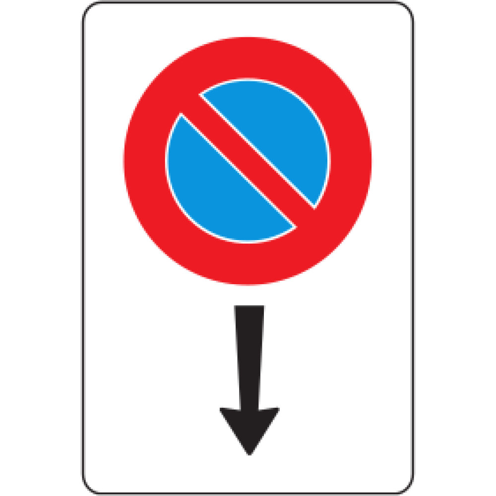No parking end sign