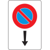No parking end sign