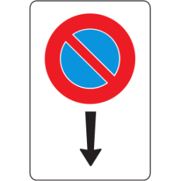 No parking end sign