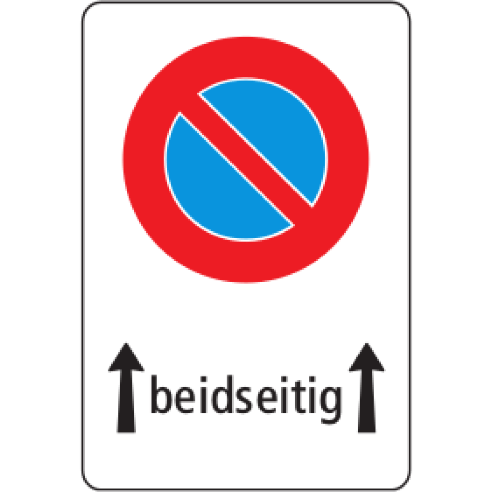 No parking 2x start sign