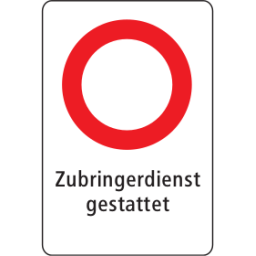 General driving ban in both directions, local access service allowed