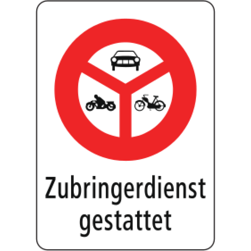 Prohibited for motor vehicles, motorcycles, and motorized bicycles, local access service allowed