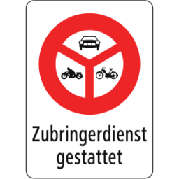 Prohibited for motor vehicles, motorcycles, and motorized bicycles, local access service allowed