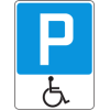 Handicapped parking allowed