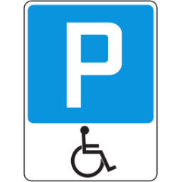 Handicapped parking allowed